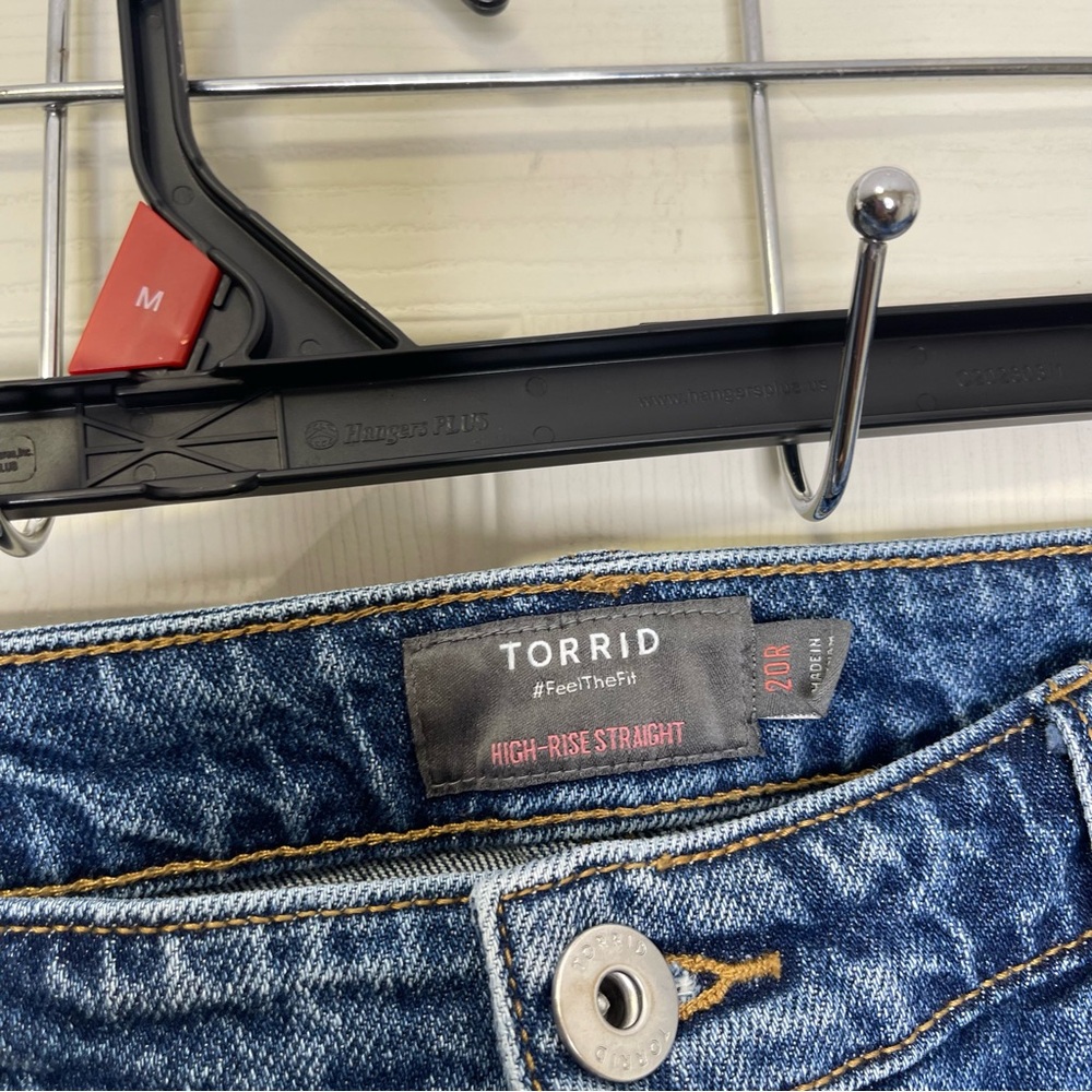 Torrid Straight Classic Denim High-Rise Studded Jean - Picture 5 of 12